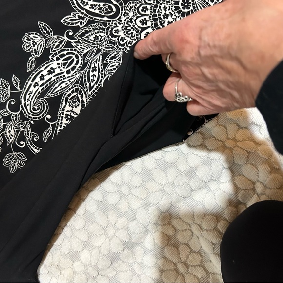 Signature London Style Women’s black & white paisley boho tunic dress. Size XL - Picture 5 of 9